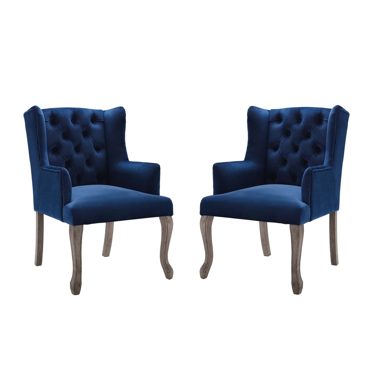 Modway Realm Armchair Performance Velvet Set of 2 - EEI-4292 | Armchairs | Modishstore - 7