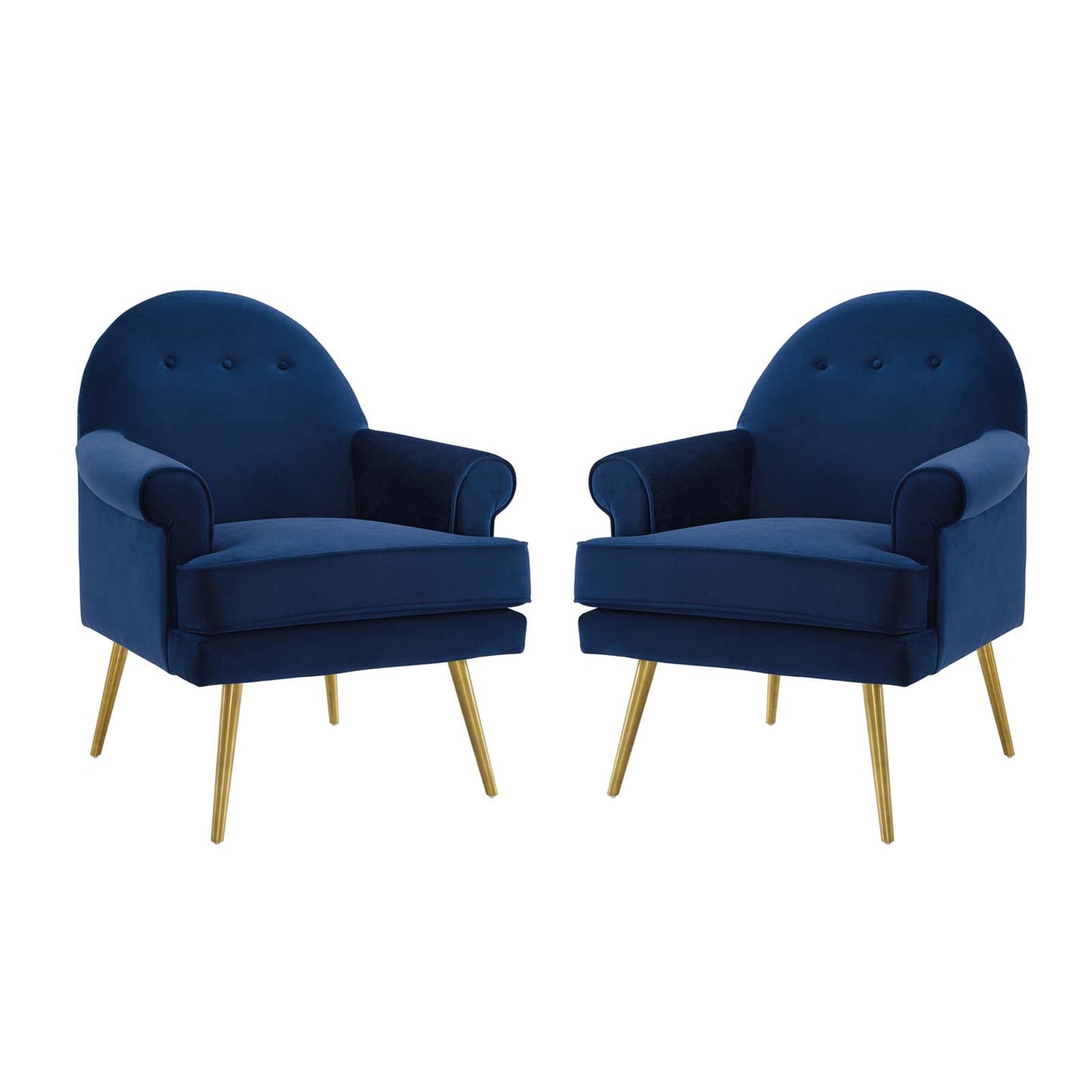 Modway Revive Armchair Performance Velvet Set of 2 - EEI-4295 | Armchairs | Modishstore - 7