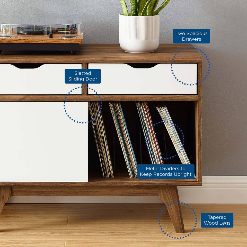 Modway Envision Vinyl Record Display Stand - EEI-4324 | Cabinets | Modishstore - 8