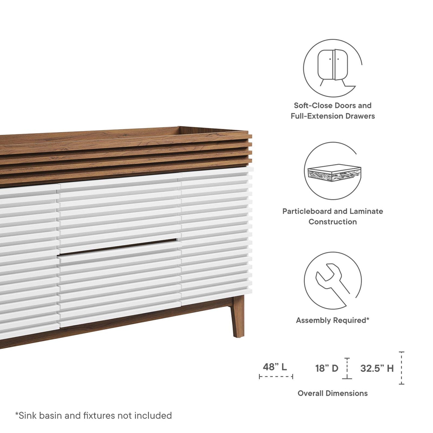Render 48" Single Bathroom Vanity Cabinet By Modway - EEI-4341 | Bathroom Accessories | Modishstore - 50