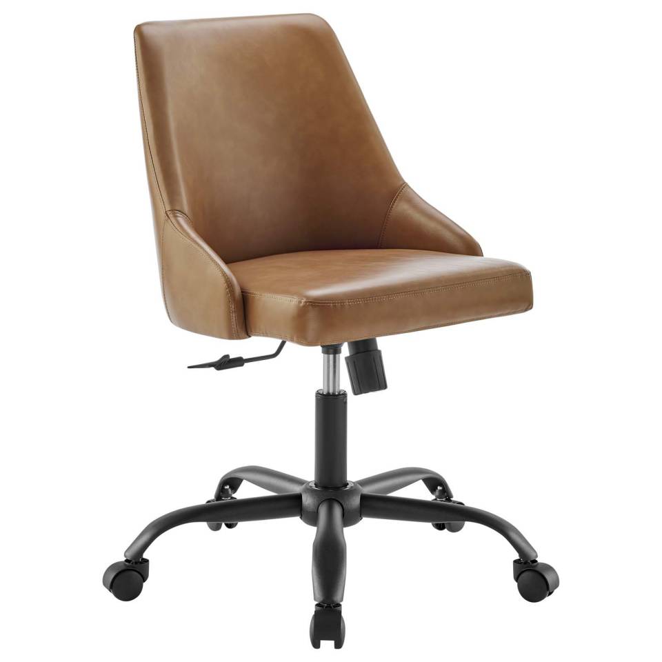 Modway Designate Swivel Vegan Leather Office Chair | Office Chairs | Modishstore-9