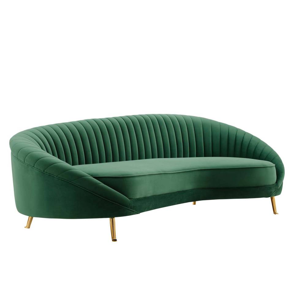 Modway Camber Channel Tufted Performance Velvet Sofa - EEI-4405 | Sofas | Modishstore - 9