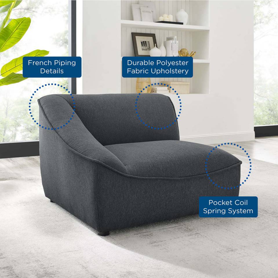 Modway Comprise Left-Arm Sectional Sofa Chair - EEI-4415 | Sectional | Modishstore - 8