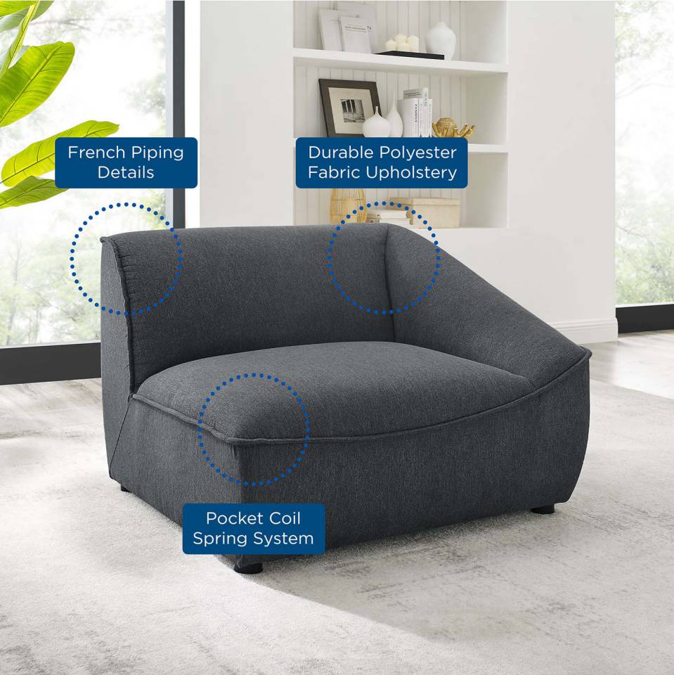 Modway Comprise Right-Arm Sectional Sofa Chair - EEI-4416 | Sectional | Modishstore - 8