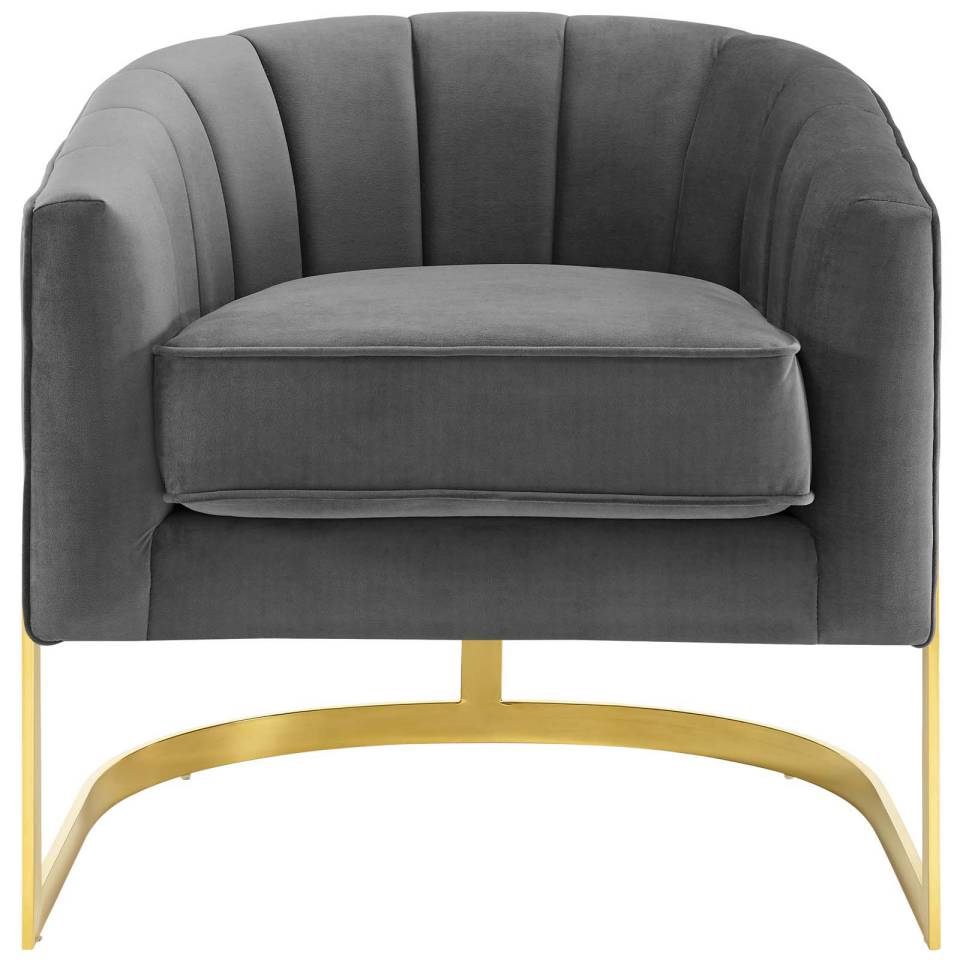 Modway Esteem Accent Armchair Performance Velvet Set of 2 - EEI-4422 | Armchairs | Modishstore - 6