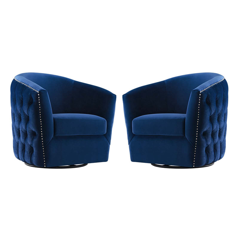 Rogue Armchair Performance Velvet Set of 2 By Modway - EEI-4425 | Armchairs | Modishstore - 2