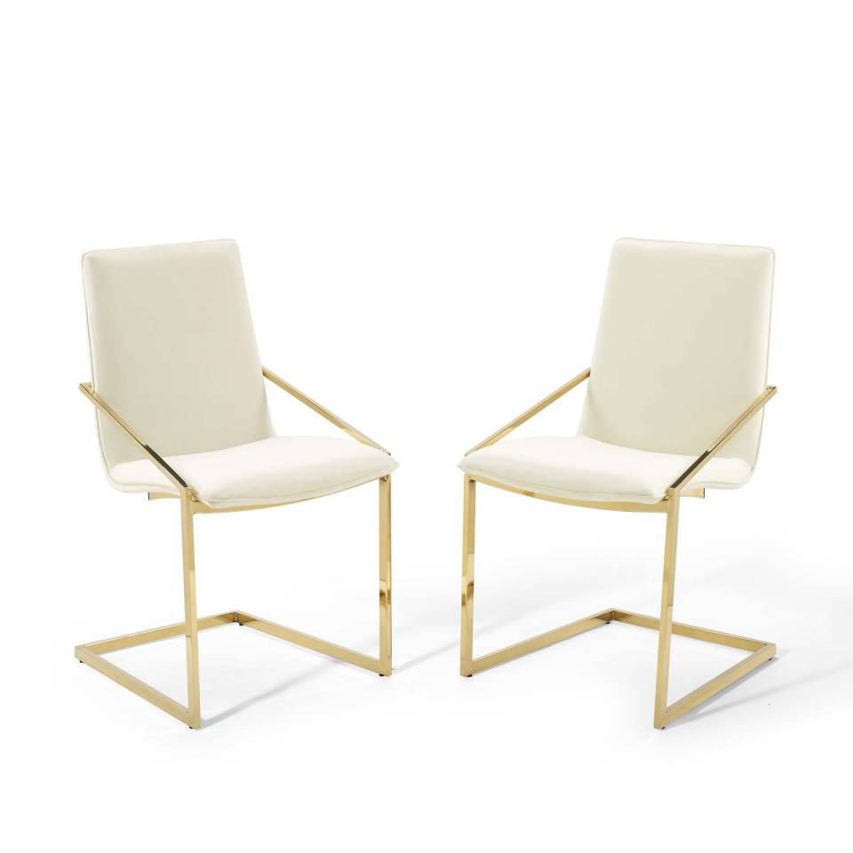 Modway Pitch Dining Armchair Performance Velvet Set of 2 - EEI-4488 | Armchairs | Modishstore - 8
