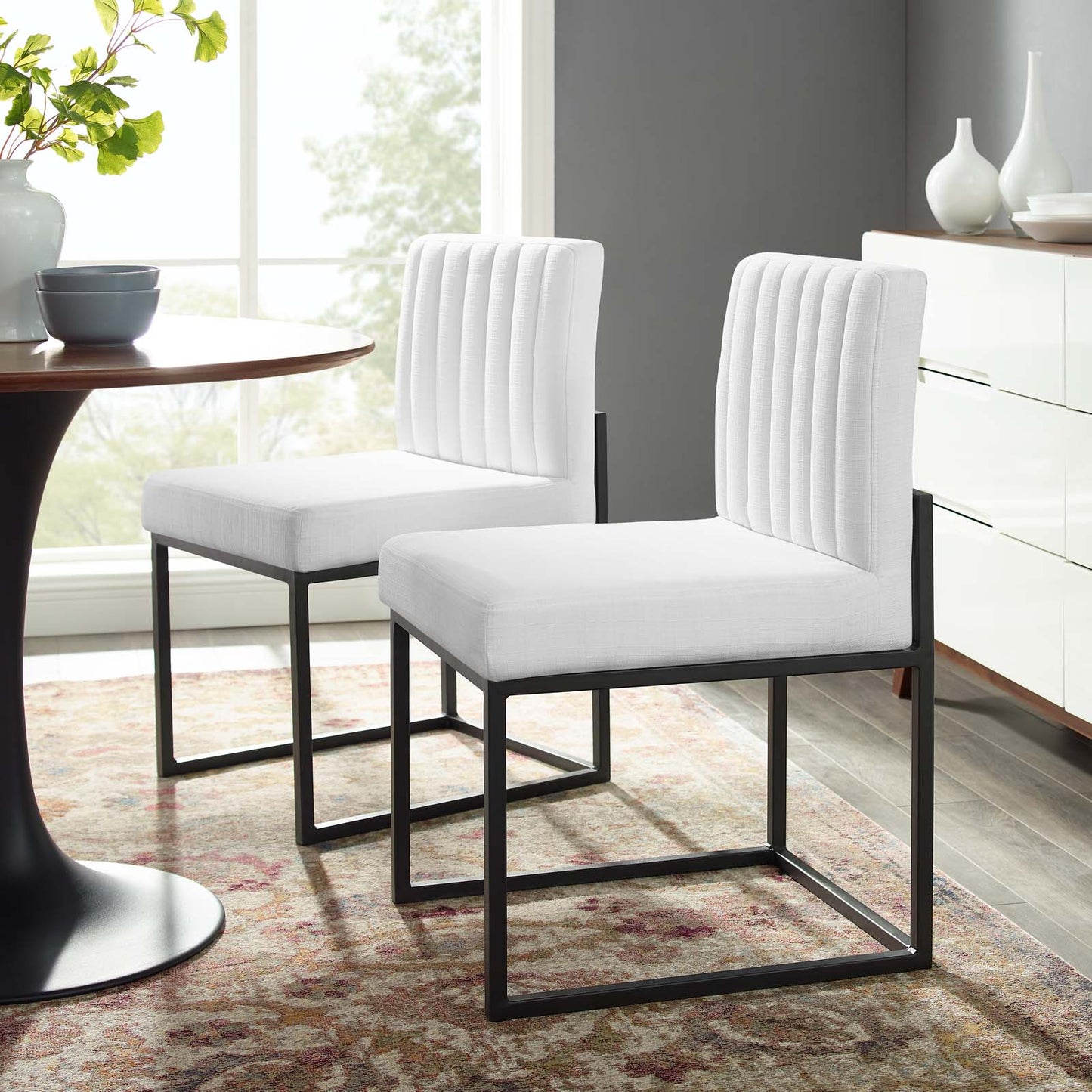 Modway Carriage Dining Chair Upholstered Fabric Set of 2 - EEI-4508 | Dining Chairs | Modishstore - 32