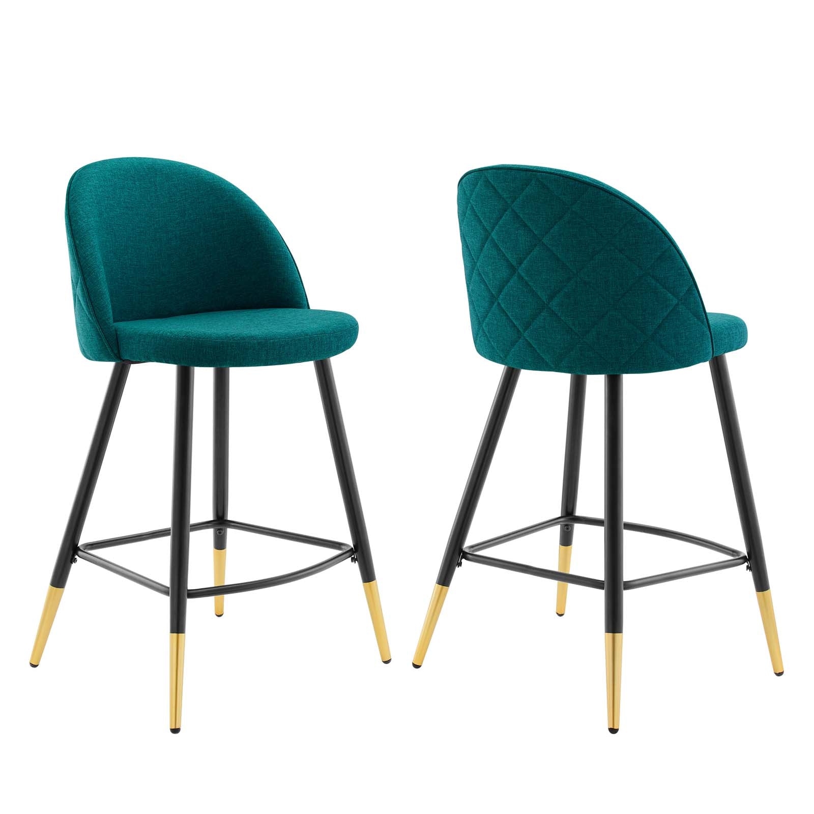 Modway Cordial Fabric Counter Stools - Set of 2 | Counter Stools | Modishstore-13