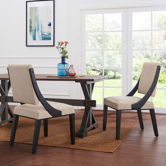 Cambridge Upholstered Fabric Dining Chairs - Set of 2 By Modway - EEI-4553 | Dining Chairs | Modishstore