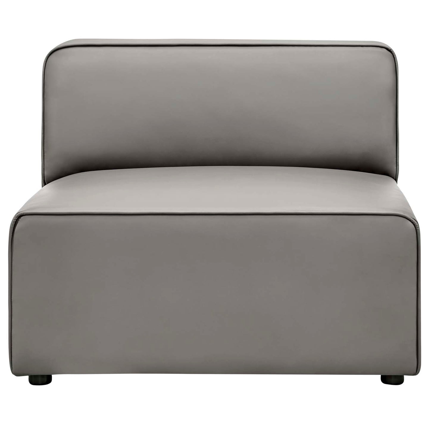 Mingle Vegan Leather Armless Chair By Modway - EEI-4623 | Lounge Chairs | Modishstore - 15