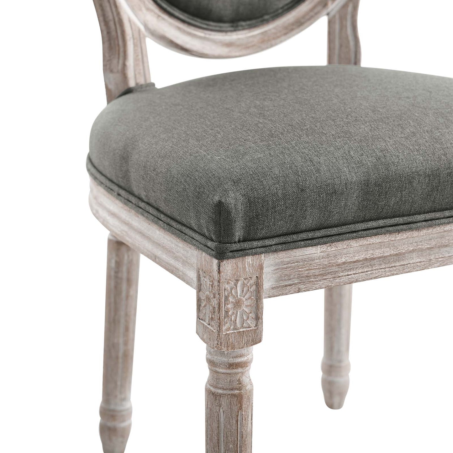Modway Emanate Vintage French Upholstered Fabric Dining Side Chair | Dining Chairs | Modishstore-36