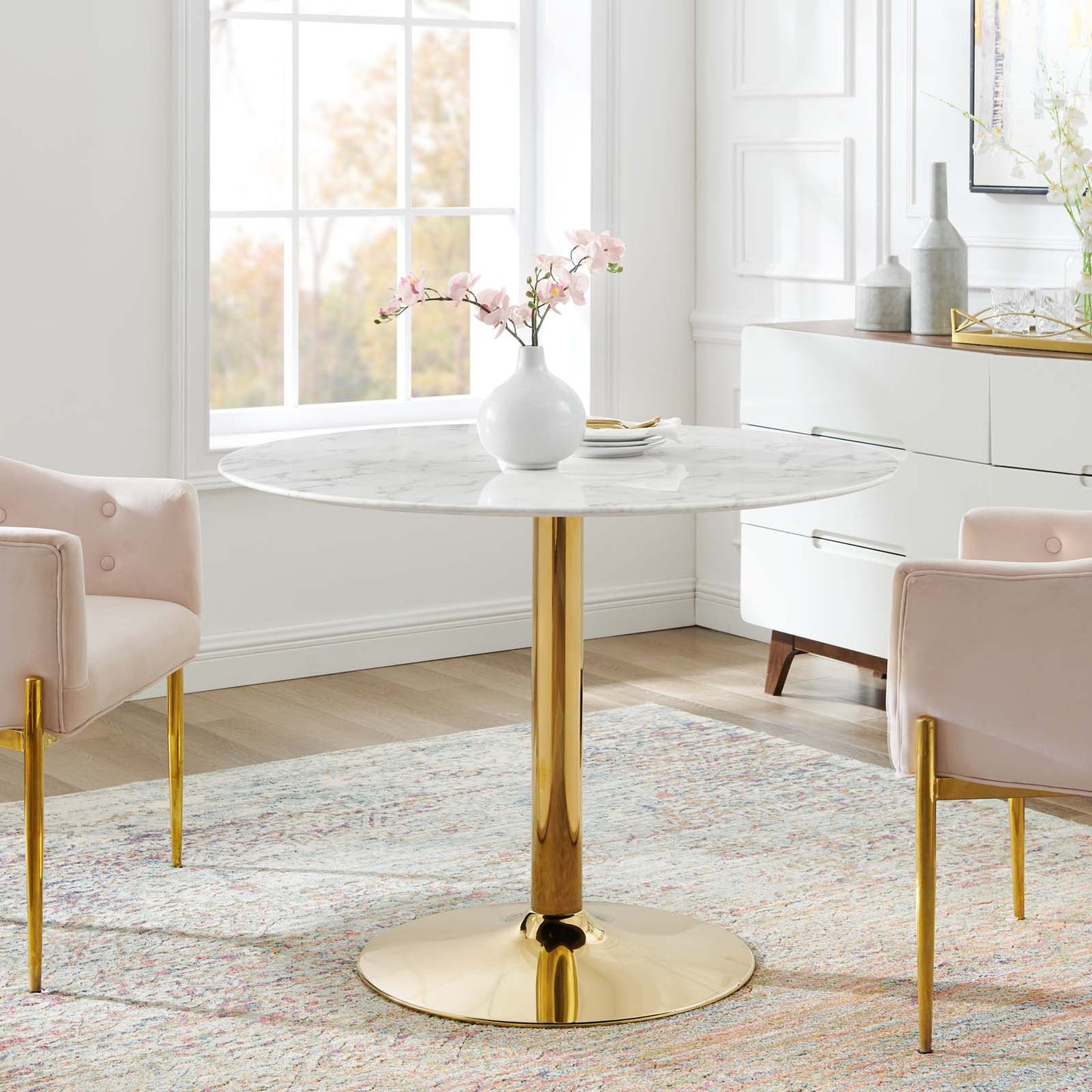 Modway Verne 40" Artificial Marble Dining Table - EEI-4749 | Dining Tables | Modishstore - 6