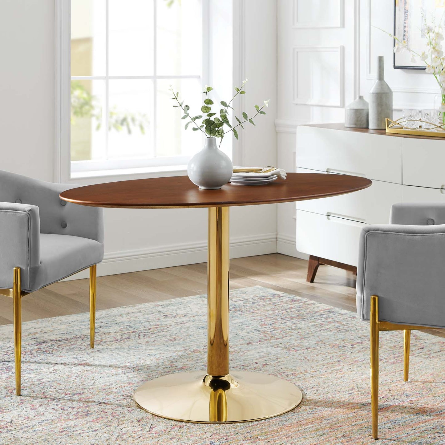 Modway Verne 48" Oval Dining Table - EEI-4751 | Dining Tables | Modishstore - 6
