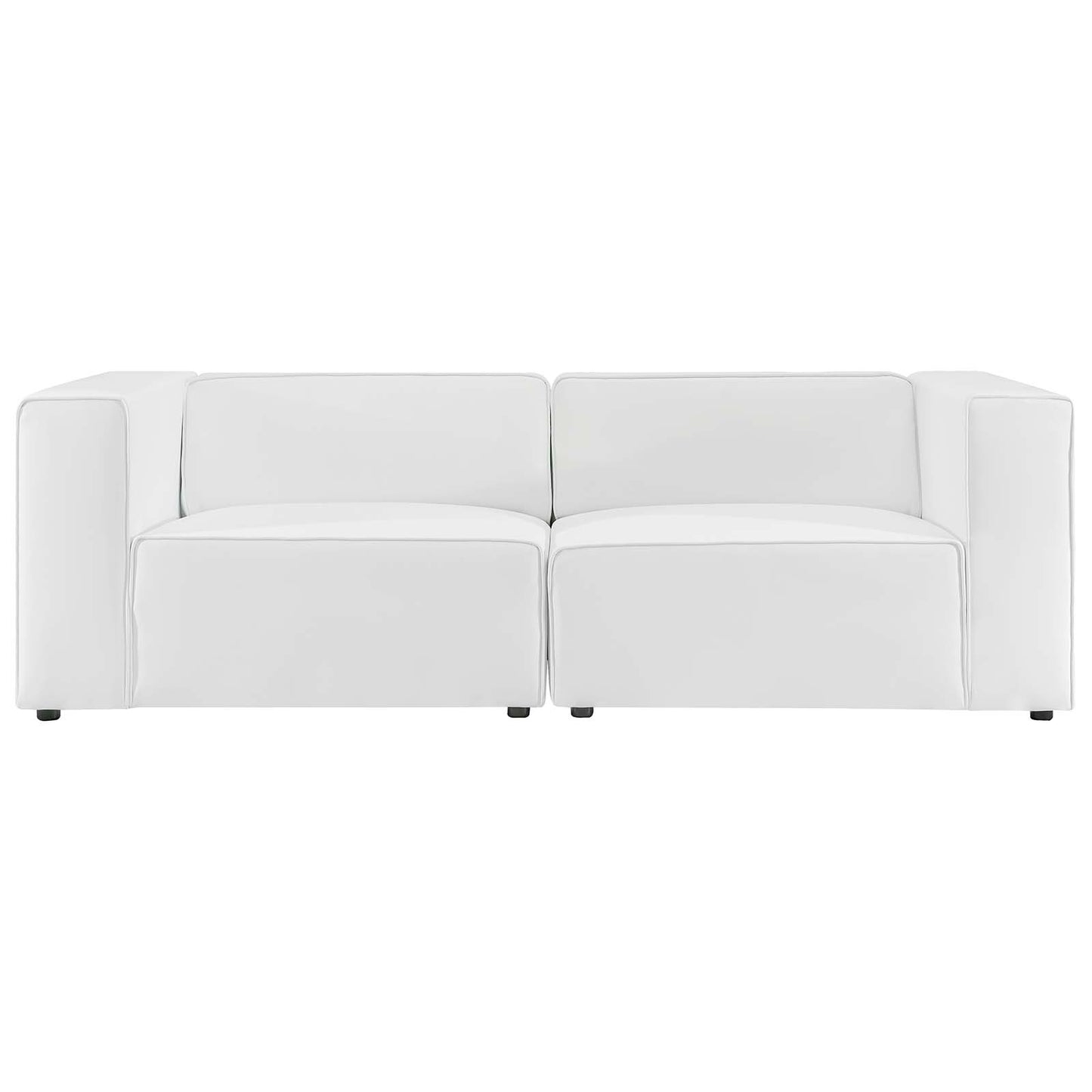 Mingle Vegan Leather 2-Piece Sectional Sofa Loveseat By Modway | Sofas | Modishstore-13