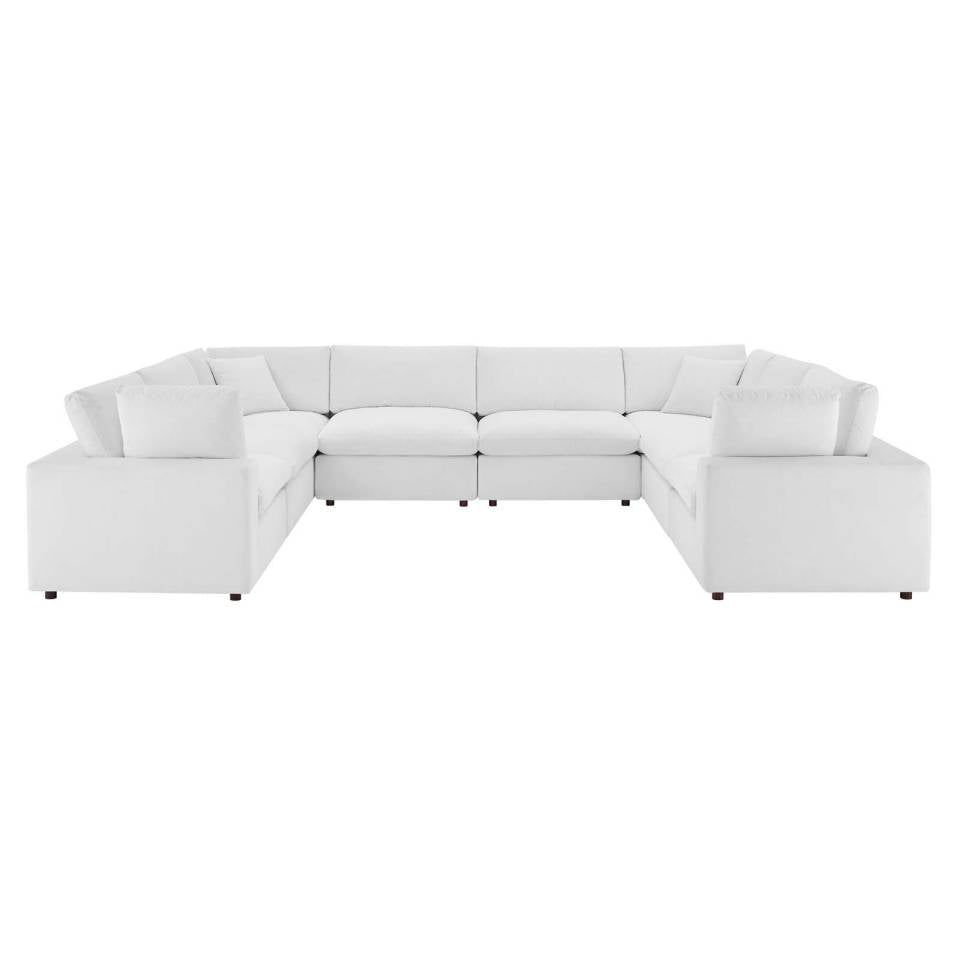 Modway Commix Down Filled Overstuffed Performance Velvet 8-Piece Sectional Sofa - EEI-4826 | Sectional | Modishstore - 16
