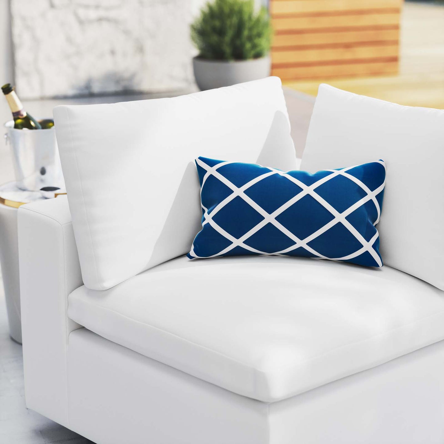 Modway Commix Sunbrella® Outdoor Patio Corner Chair - EEI-4907 | Outdoor Sofas, Loveseats & Sectionals | Modishstore - 21