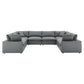 Modway Commix Down Filled Overstuffed Vegan Leather 8-Piece Sectional Sofa | Sofas | Modishstore