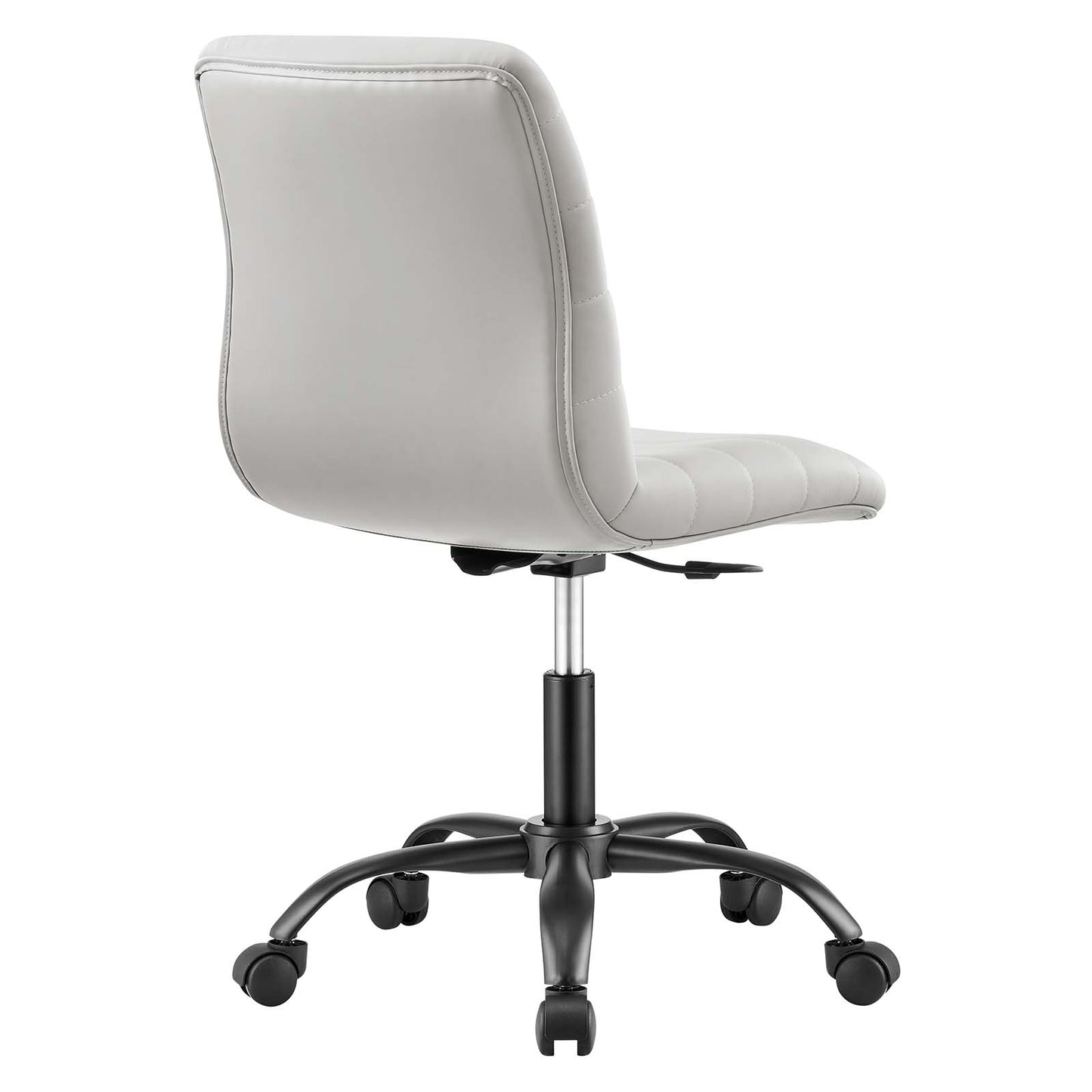 Ripple Armless Vegan Leather Office Chair By Modway - EEI-4974 | Office Chairs | Modishstore - 4