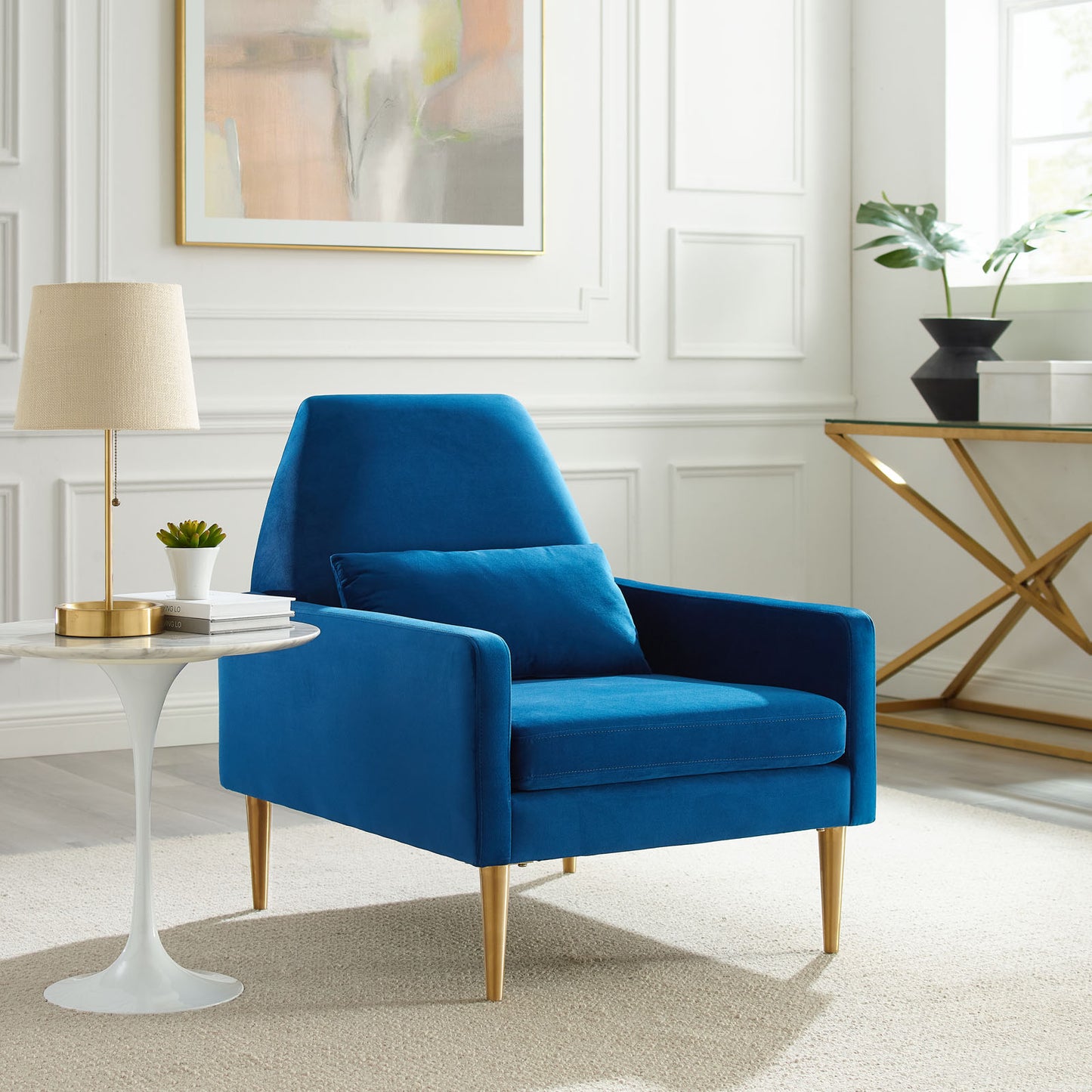 Liliana Performance Velvet Armchair By Modway - EEI-5021 | Armchairs | Modishstore - 24