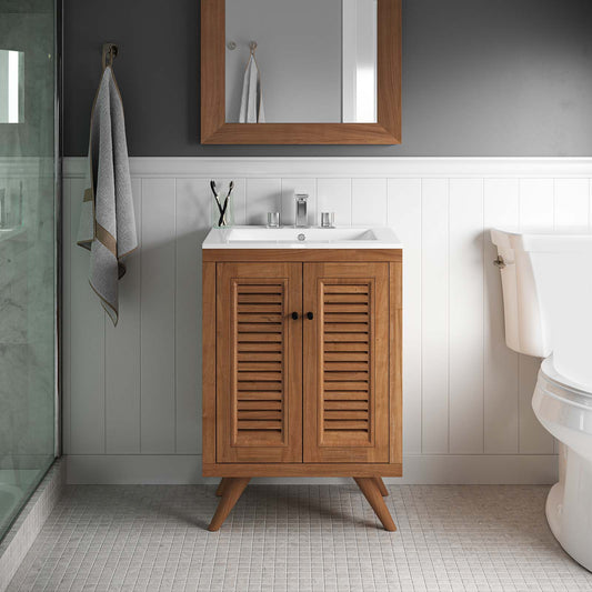 Birdie 24" Teak Wood Bathroom Vanity Cabinet (Sink Basin Not Included) By Modway - EEI-5086 | Bathroom Accessories | Modishstore