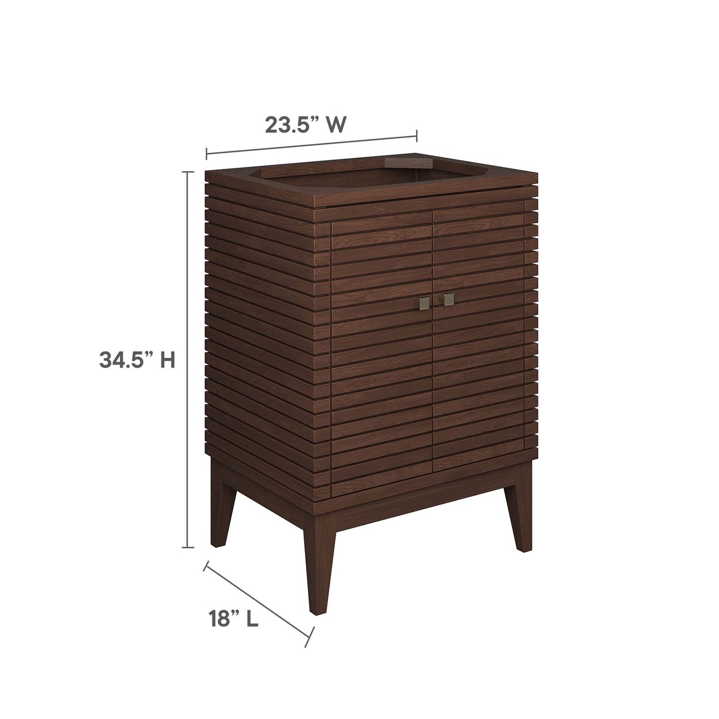 Ledger 24" Wood Bathroom Vanity Cabinet (Sink Basin Not Included) By Modway - EEI-5088 | Bathroom Accessories | Modishstore - 9