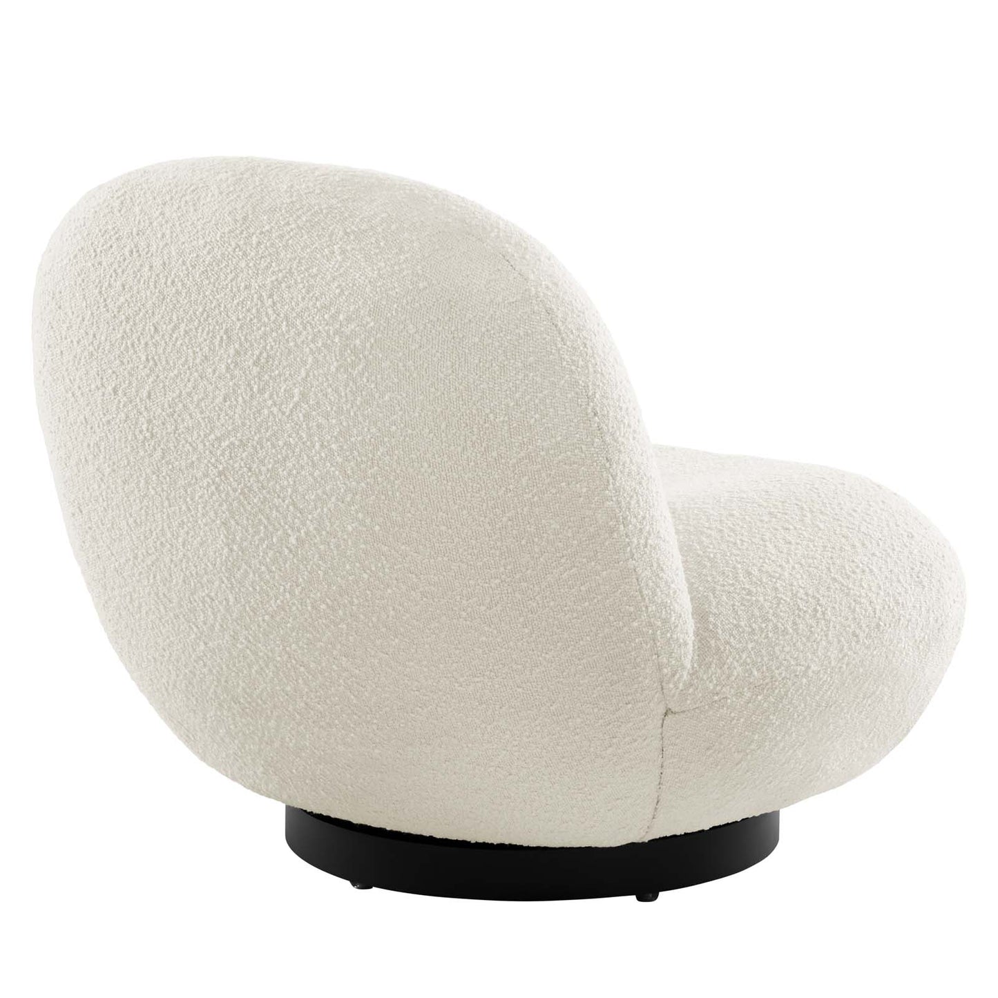Kindred Boucle Upholstered Upholstered Fabric Swivel Chair By Modway - EEI-5486 | Lounge Chairs | Modishstore - 5