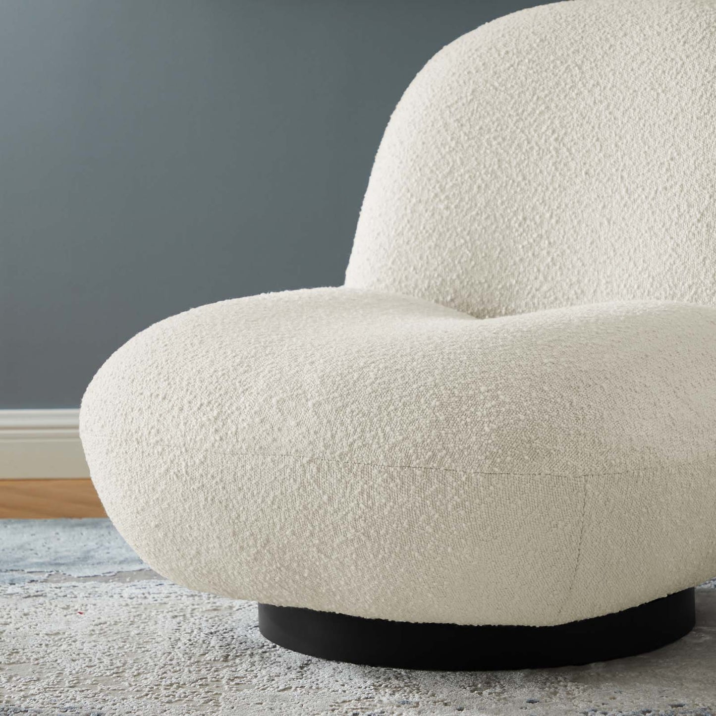 Kindred Boucle Upholstered Upholstered Fabric Swivel Chair By Modway - EEI-5486 | Lounge Chairs | Modishstore - 8