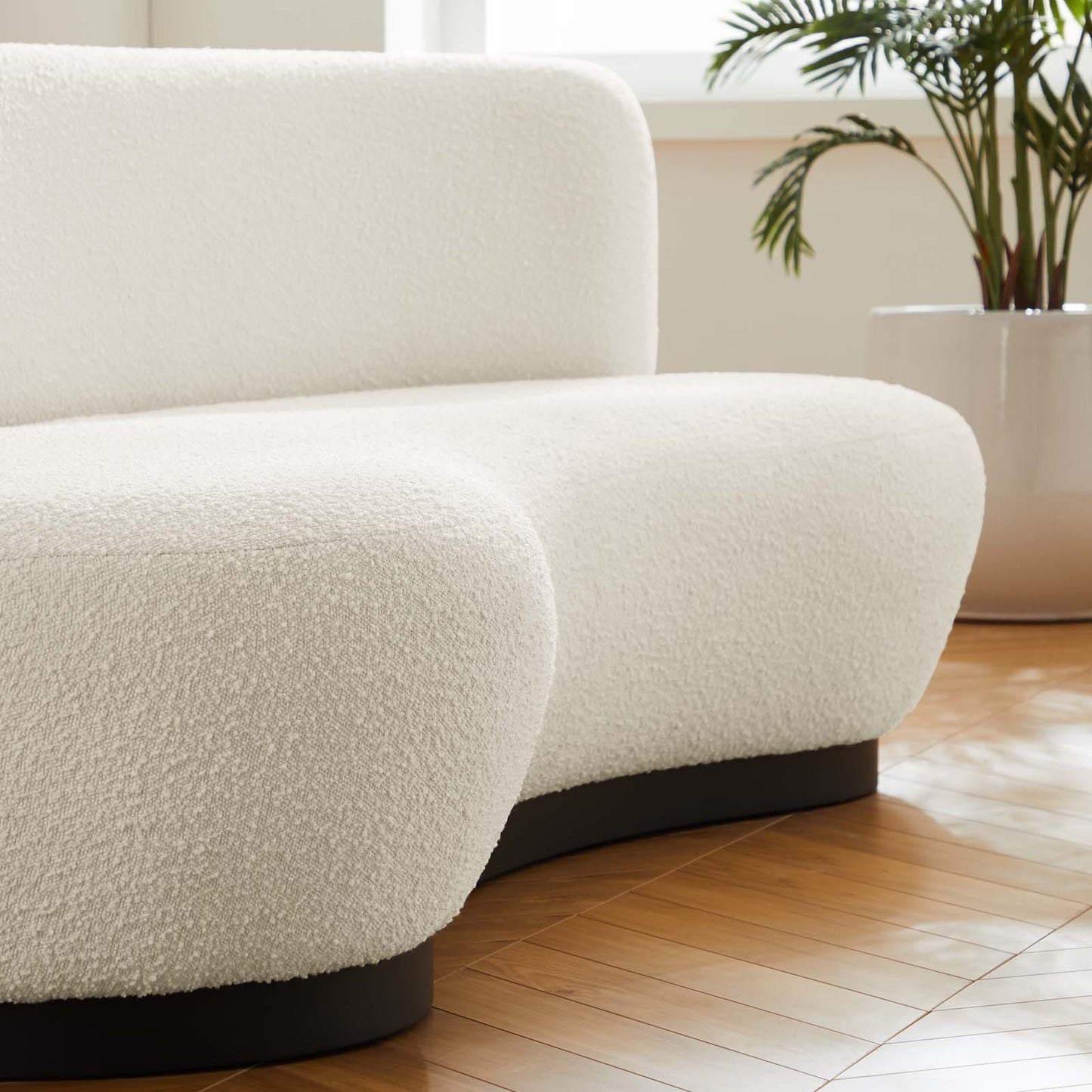 Kindred Boucle Upholstered Upholstered Fabric Sofa By Modway - EEI-5488 | Sofas | Modishstore - 8