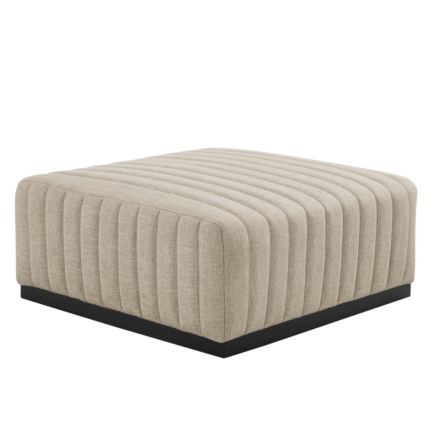 Conjure Channel Tufted Upholstered Fabric Ottoman By Modway - EEI-5501 | Ottomans | Modishstore - 2