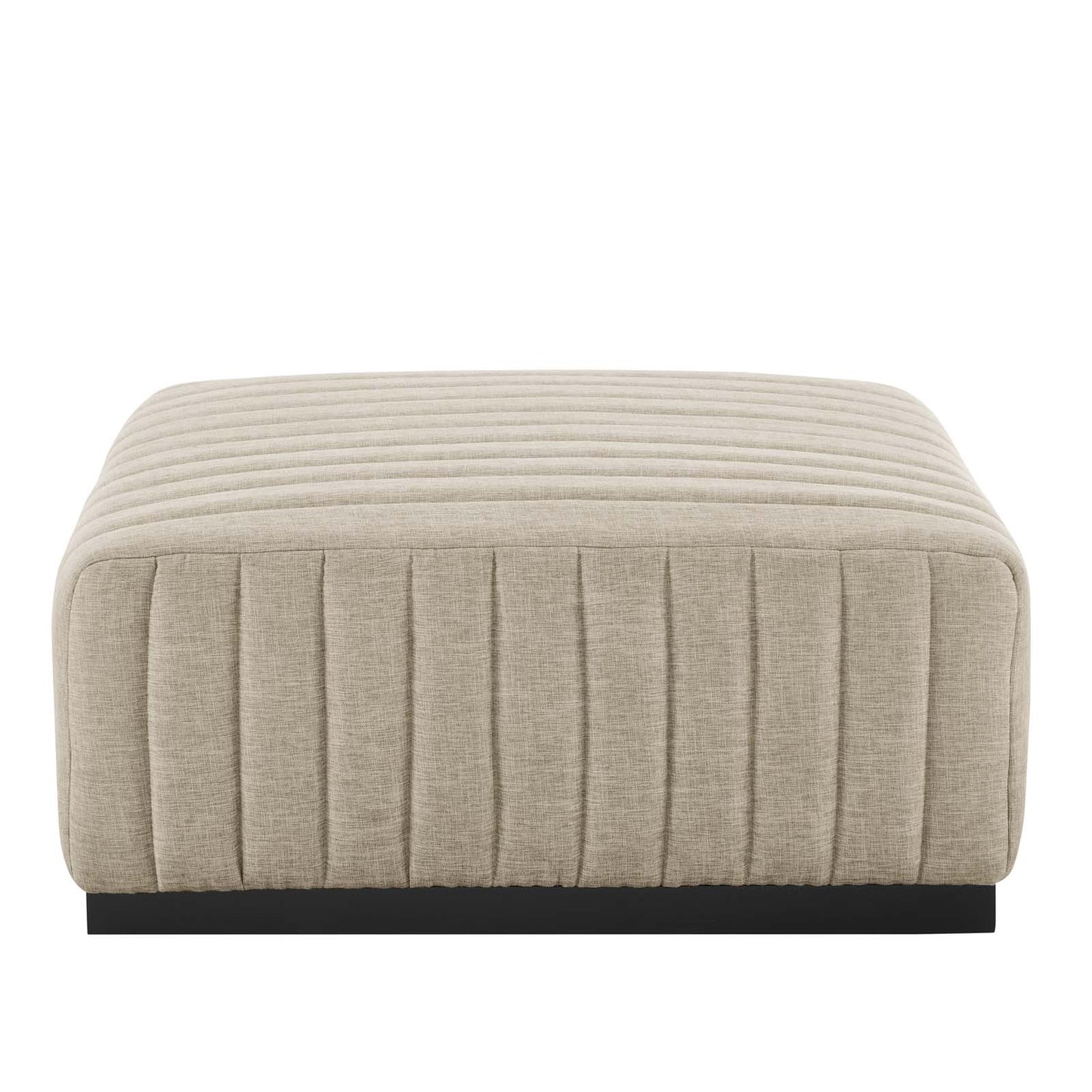 Conjure Channel Tufted Upholstered Fabric Ottoman By Modway - EEI-5501 | Ottomans | Modishstore - 3