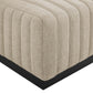 Conjure Channel Tufted Upholstered Fabric Ottoman By Modway - EEI-5501 | Ottomans | Modishstore - 4