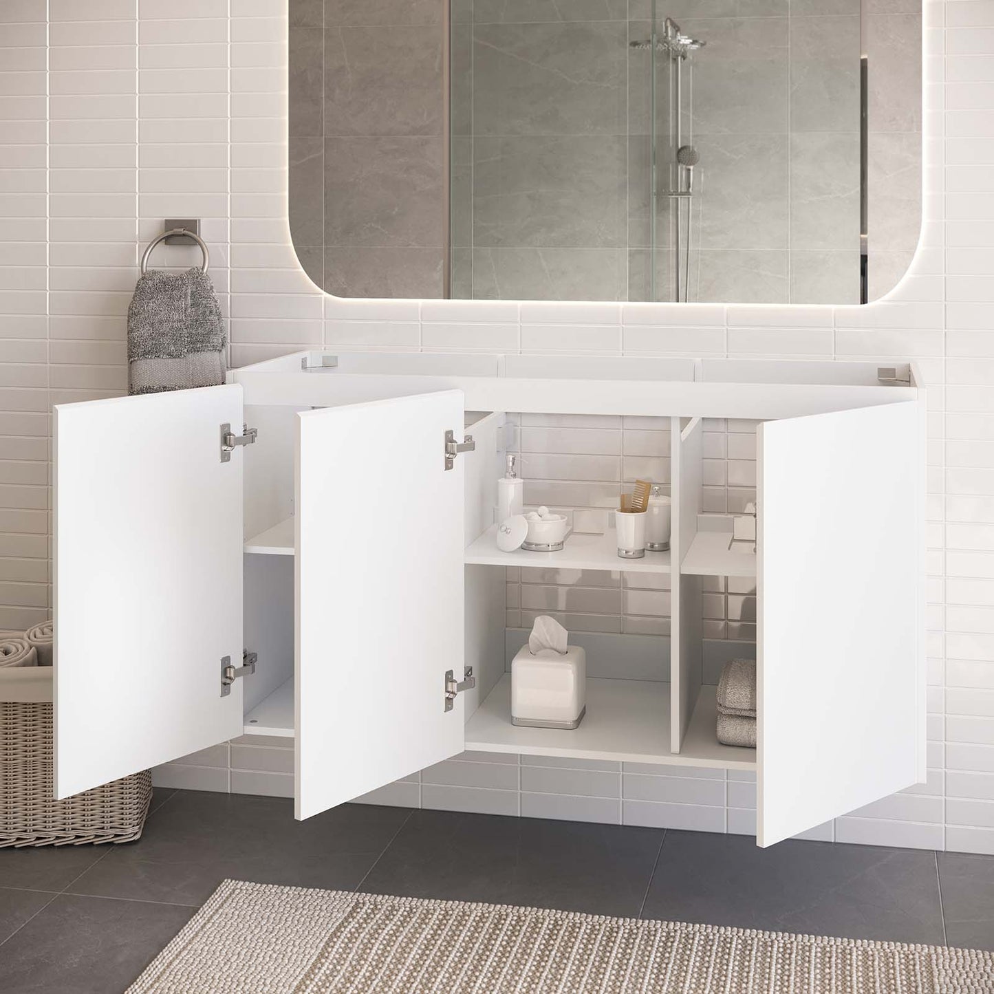 Vitality 48" Wall-Mount Bathroom Vanity By Modway - EEI-5560 | Bathroom Accessories | Modishstore - 16