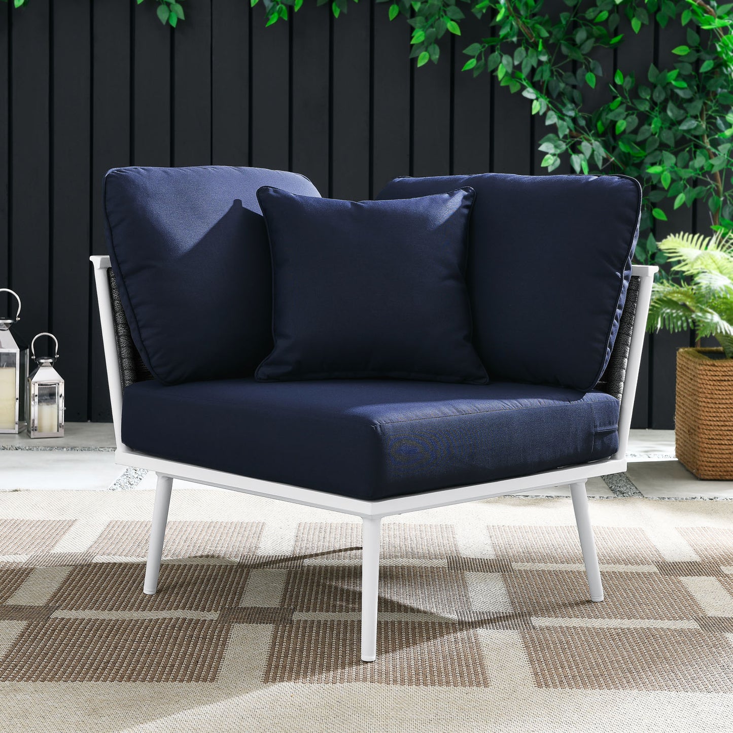 Stance Outdoor Patio Aluminum Corner Chair By Modway - EEI-5567 | Outdoor Chairs | Modishstore - 14