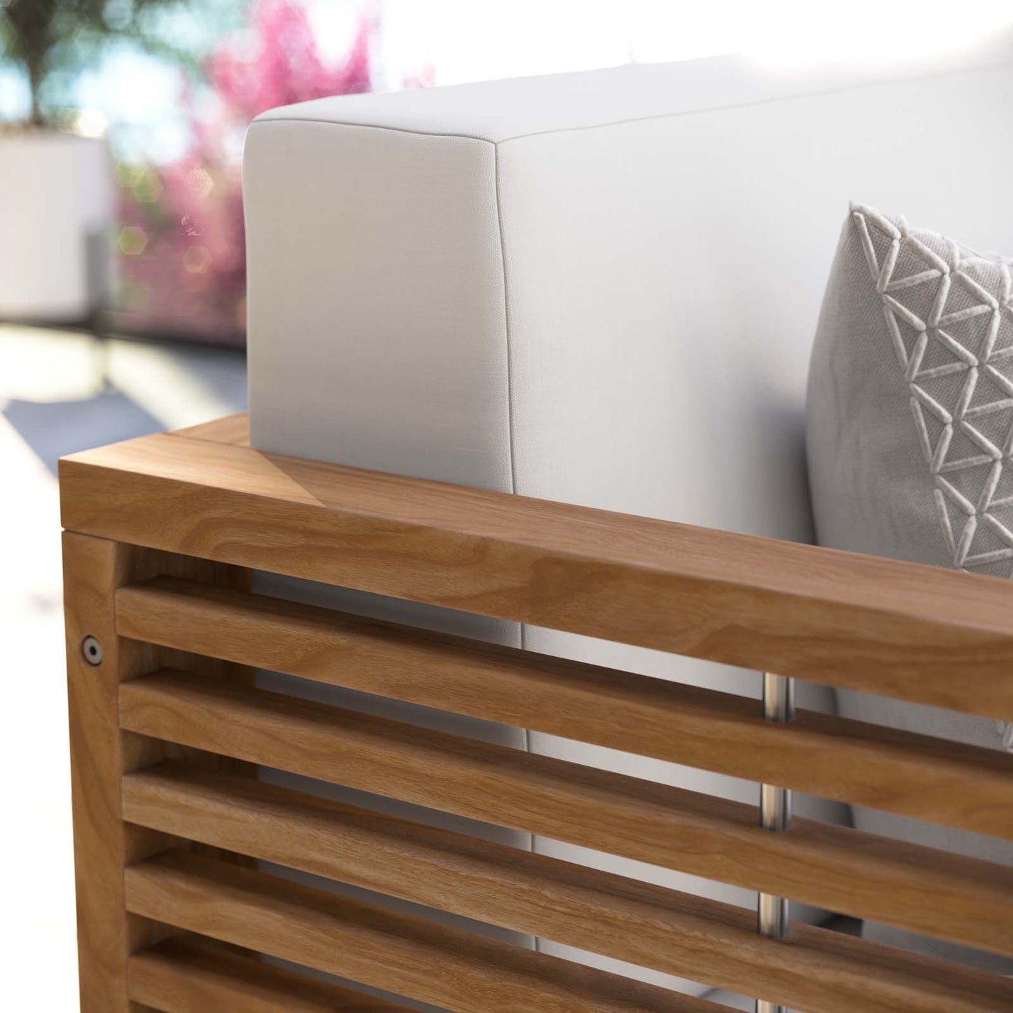 Carlsbad Teak Wood Outdoor Patio Loveseat By Modway - EEI-5605 | Outdoor Sofas, Loveseats & Sectionals | Modishstore - 24