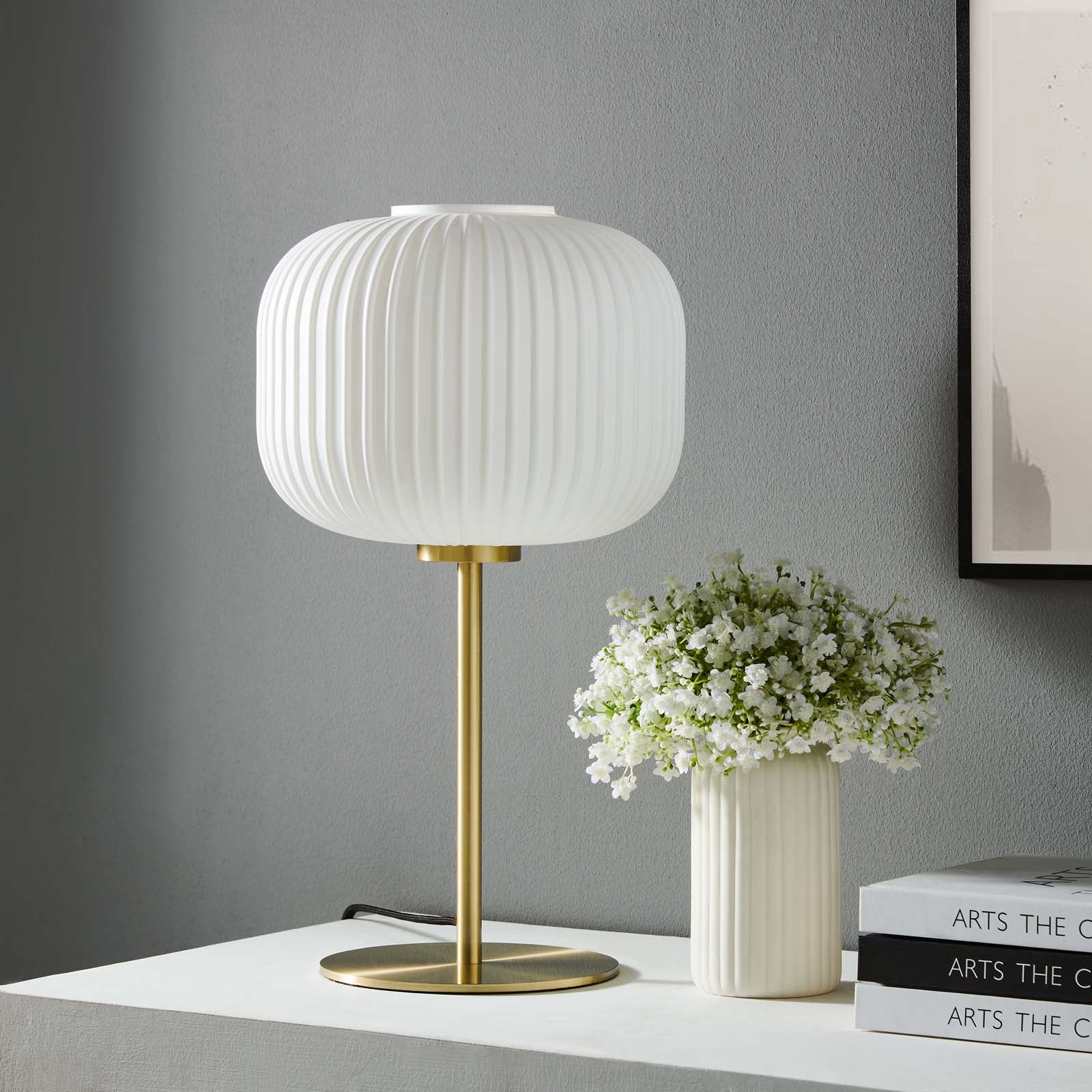 Reprise Glass Sphere Glass And Metal Table Lamp By Modway - EEI-5622-BLK-SBR | Table Lamps |  Modishstore - 15