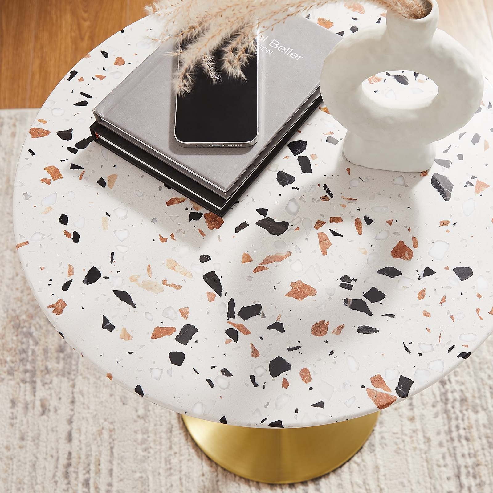 Lippa 20" Round Terrazzo Side Table By Modway - EEI-5687 | Side Tables | Modishstore - 7
