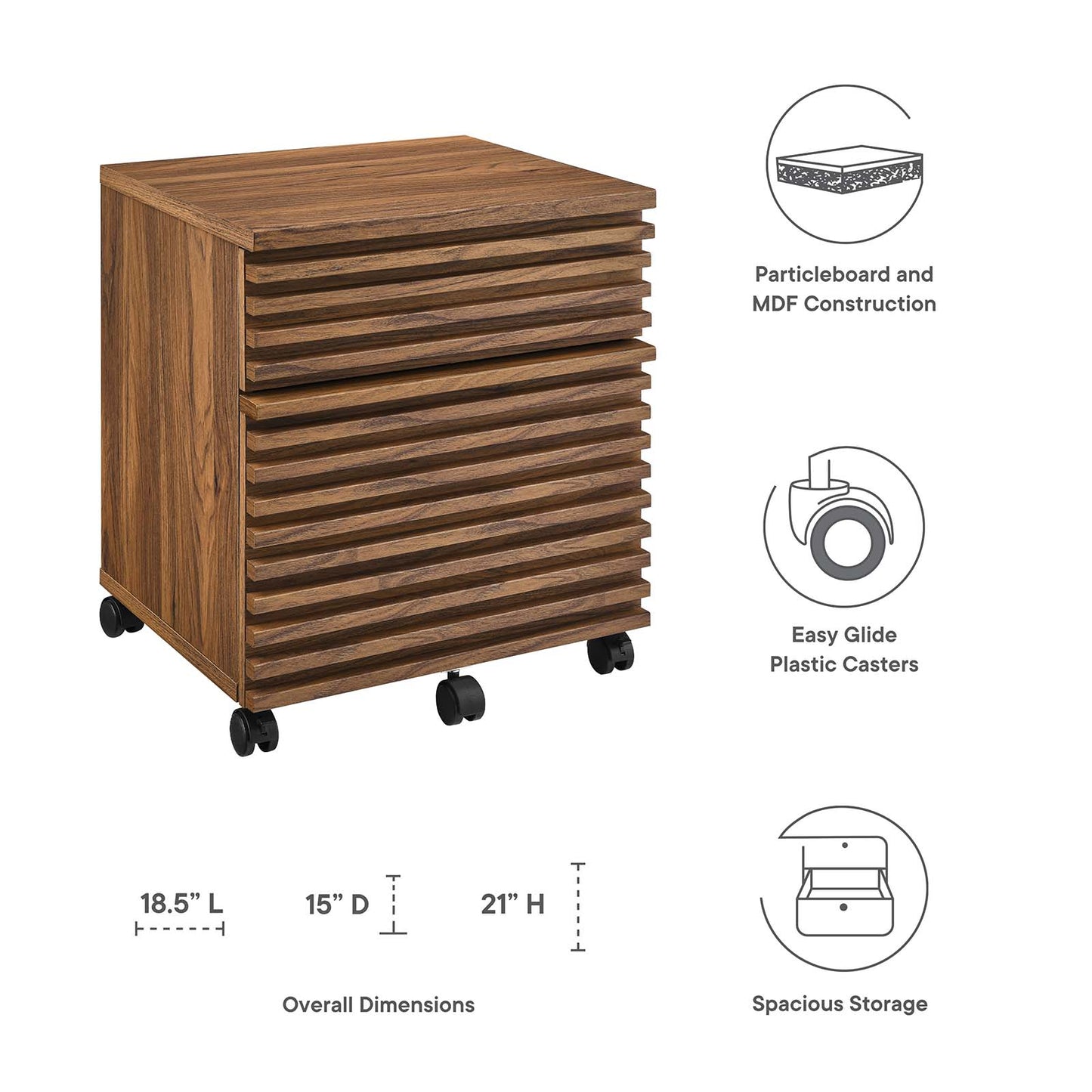 Render Wood File Cabinet By Modway - EEI-5704 | Cabinets | Modishstore - 8