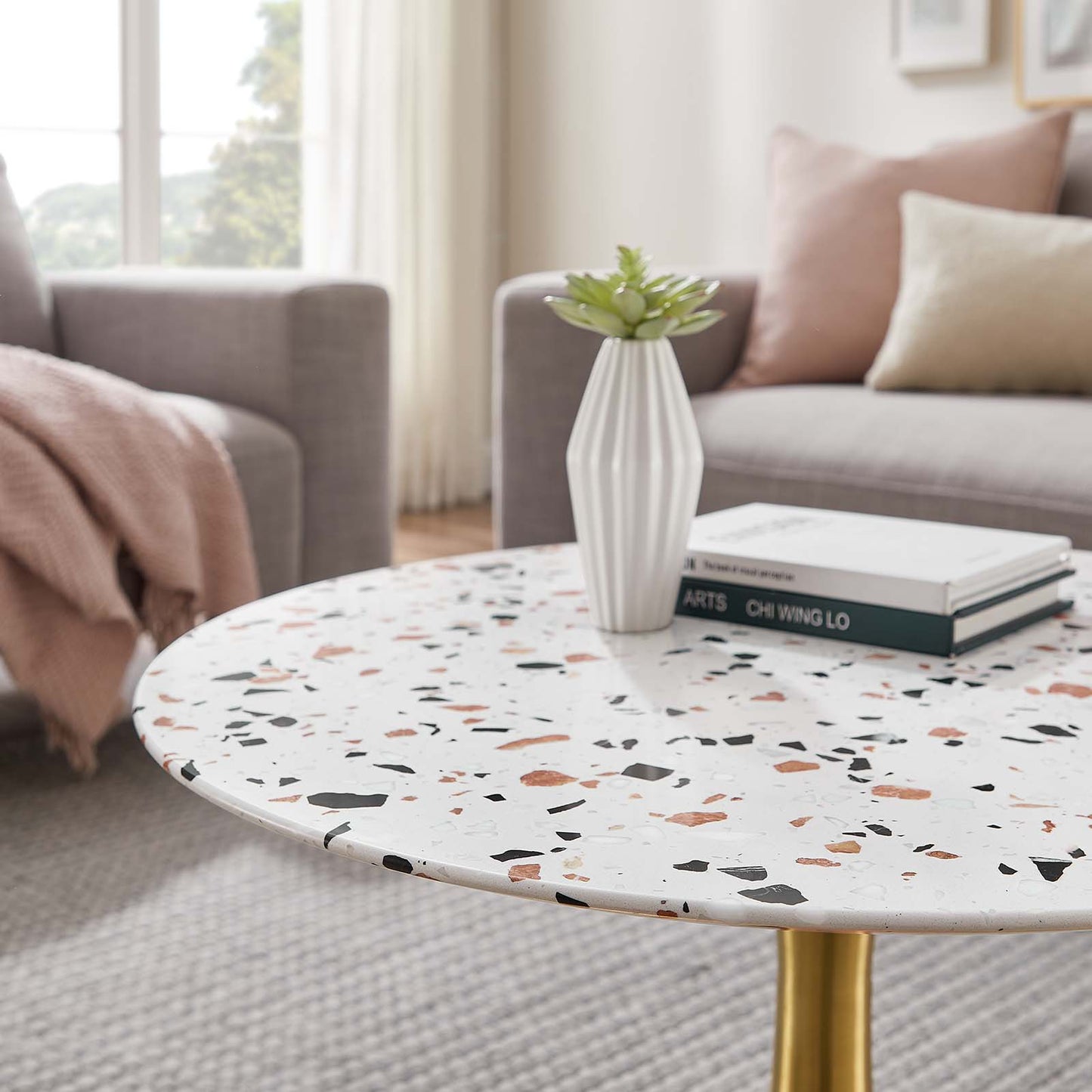 Lippa 28" Round Terrazzo Coffee Table By Modway - EEI-5711 | Coffee Tables | Modishstore - 7