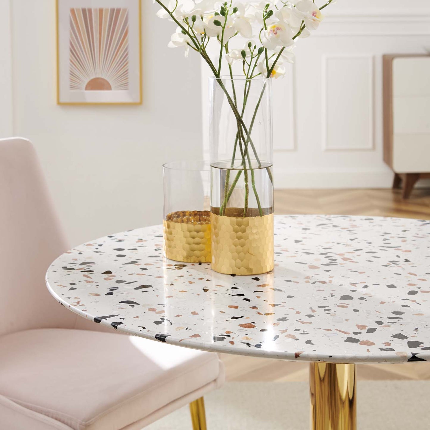 Verne 36" Round Terrazzo Dining Table By Modway - EEI-5717 | Dining Tables | Modishstore - 6