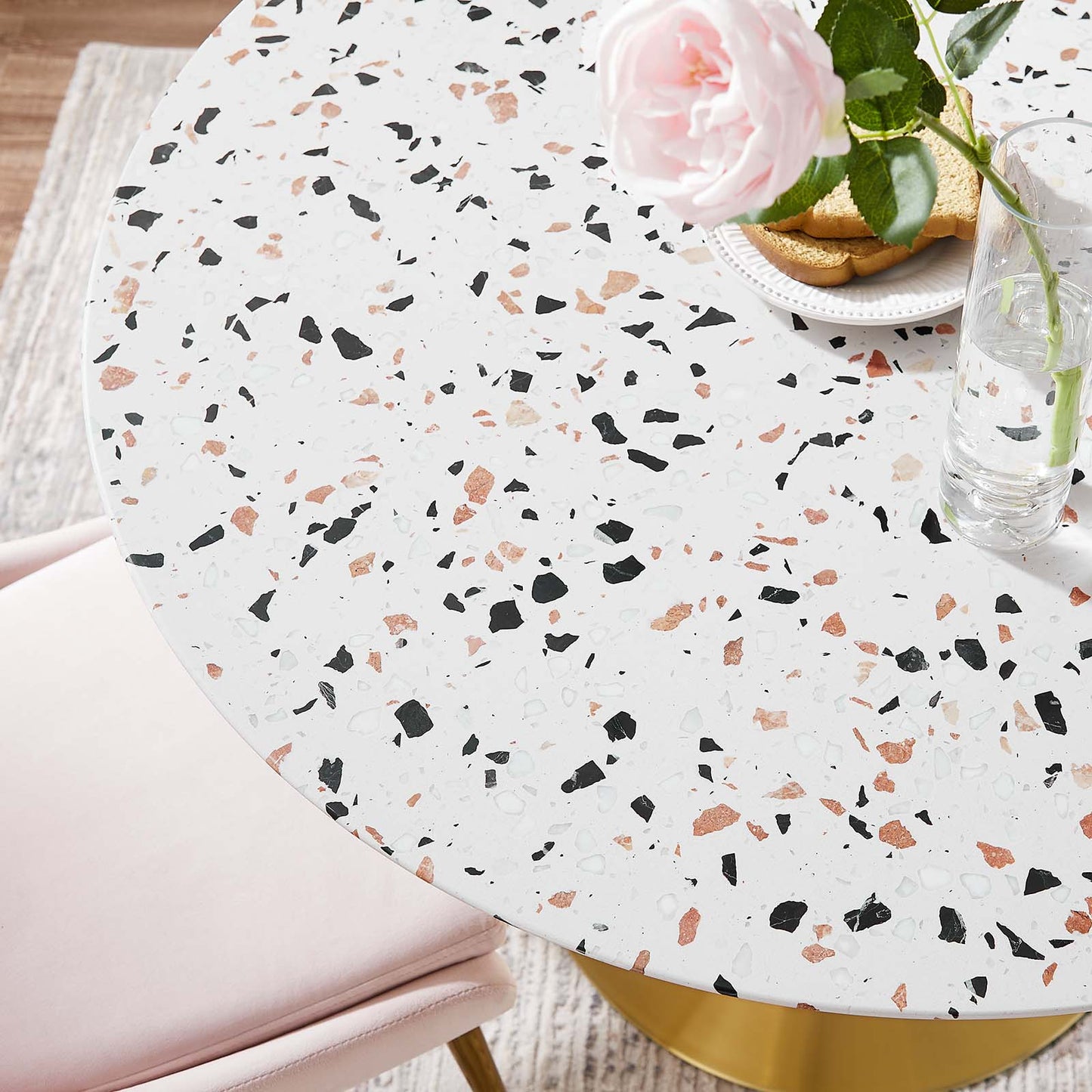 Lippa 40" Round Terrazzo Dining Table By Modway - EEI-5724 | Dining Tables | Modishstore - 7