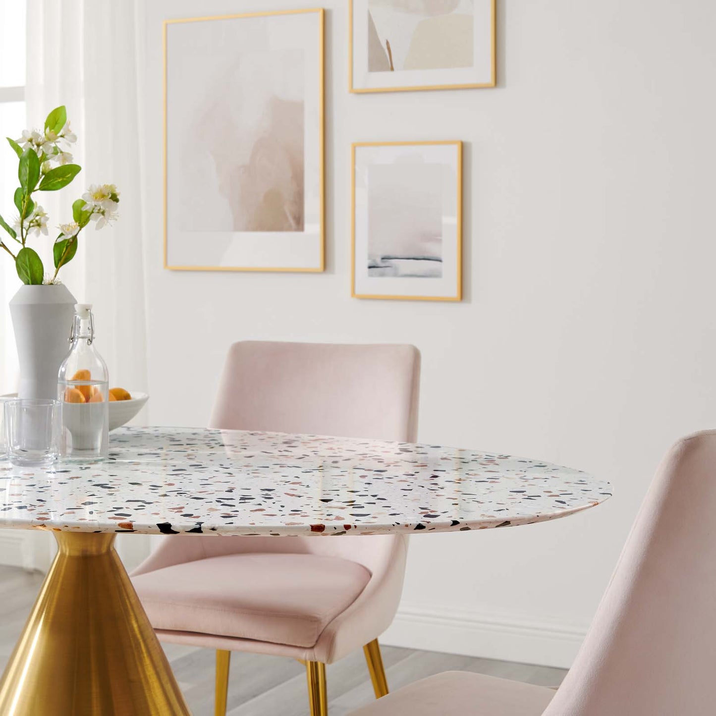 Tupelo 60" Oval Terrazzo Dining Table By Modway - EEI-5739 | Dining Tables | Modishstore - 6