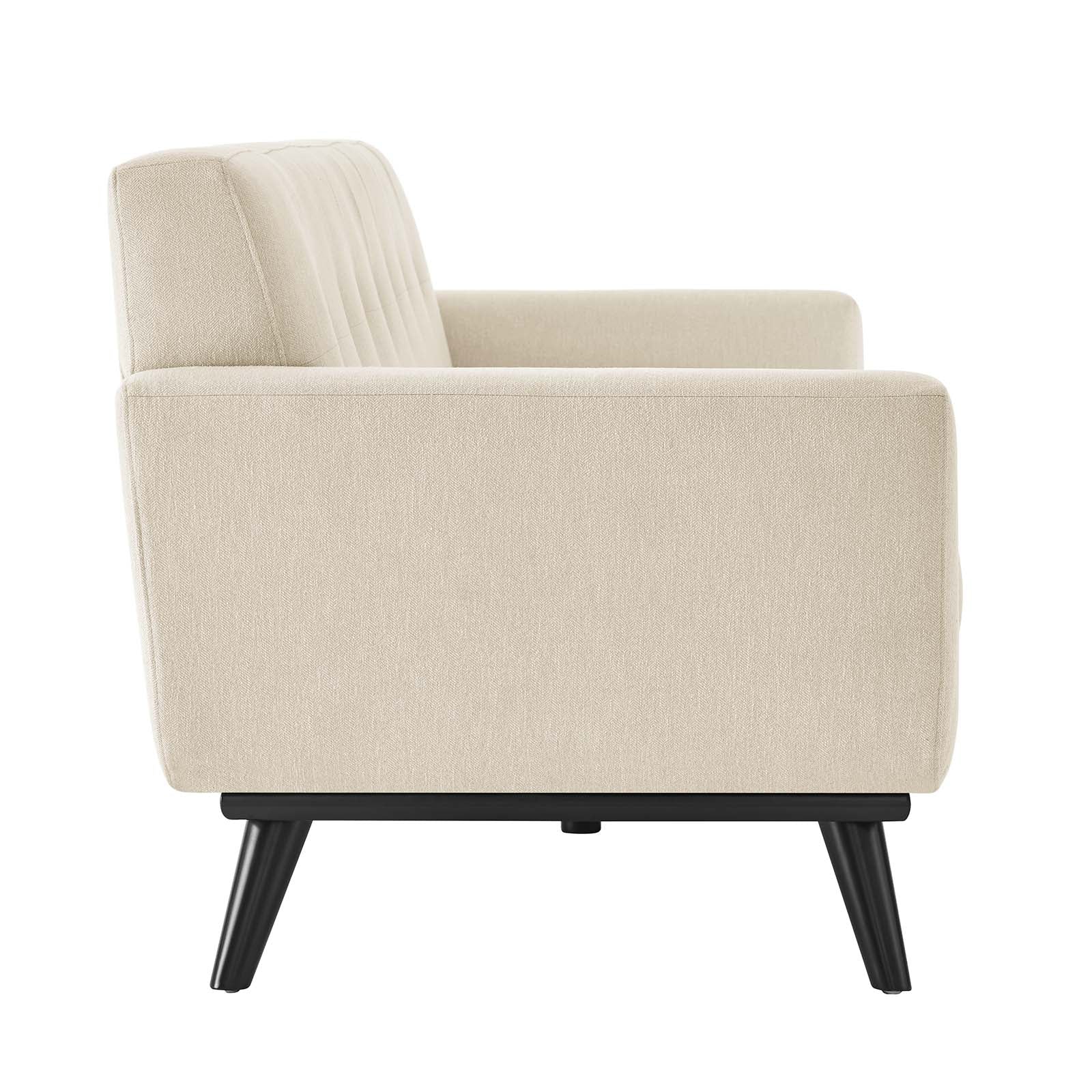 Engage Herringbone Fabric Sofa By Modway - EEI-5760-BEI | Sofas |  Modishstore - 3