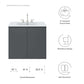 Bryn 30" Wall-Mount Bathroom Vanity By Modway - EEI-5778-GRY-BLK | Bathroom Accessories |  Modishstore - 15