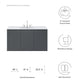 Bryn 48" Wall-Mount Bathroom Vanity By Modway - EEI-5780-GRY-BLK | Bathroom Accessories |  Modishstore - 15