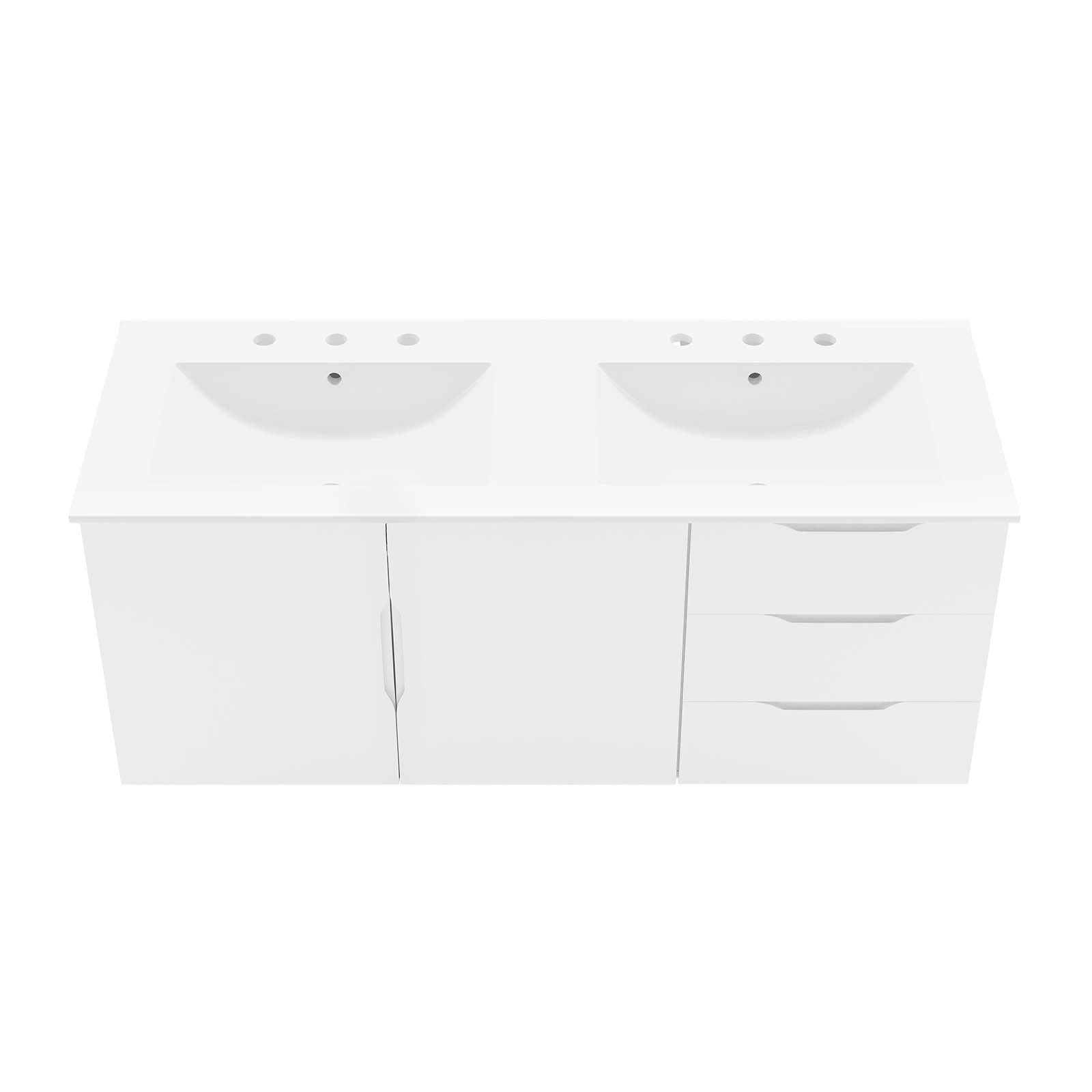 Vitality 48" Double Sink Bathroom Vanity By Modway - EEI-5785-GRY-BLK | Bathroom Accessories |  Modishstore - 29