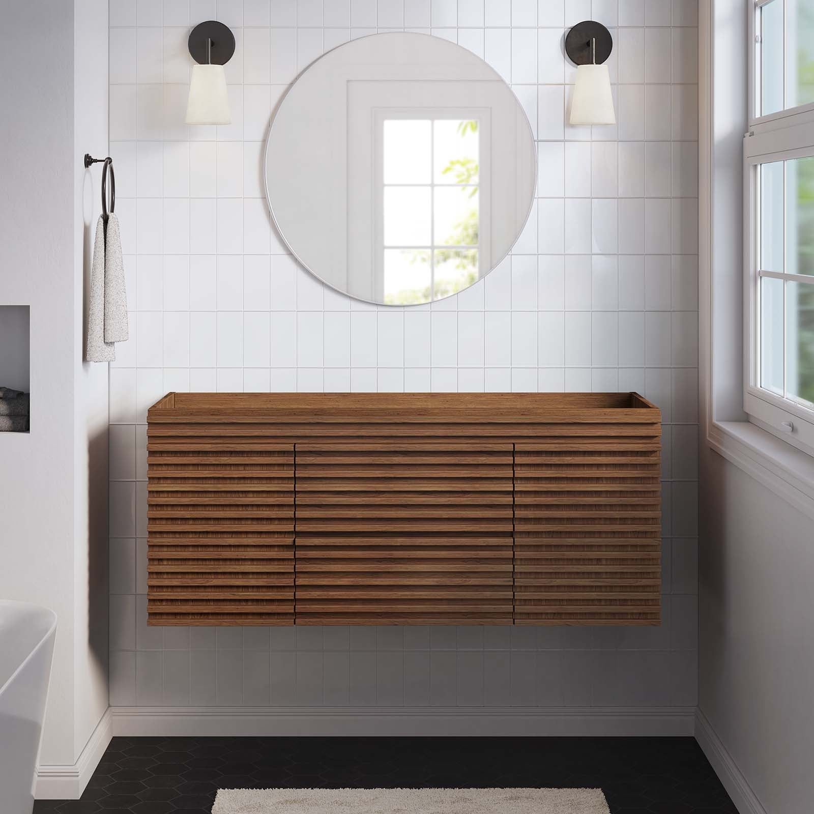 Render 48" Wall-Mount Bathroom Vanity Cabinet By Modway - EEI-5866 | Bathroom Accessories | Modishstore - 32