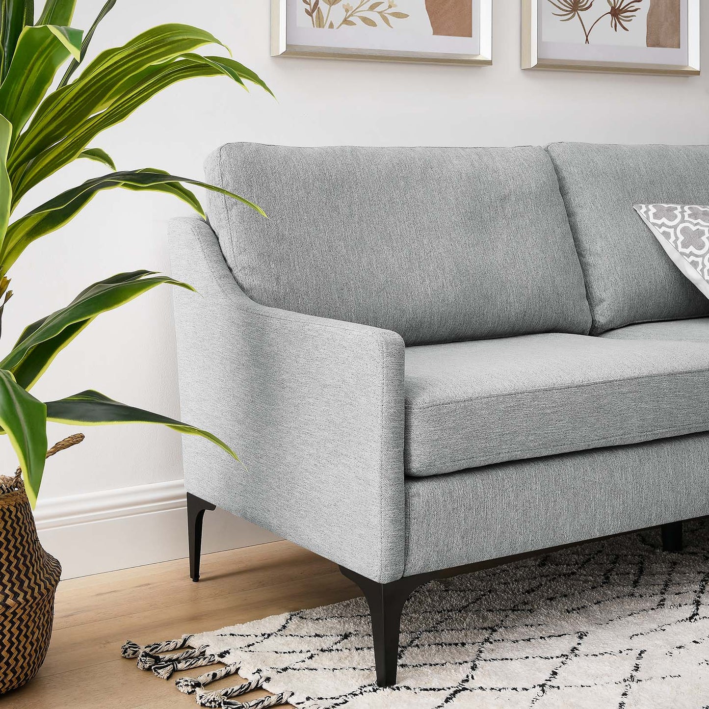 Corland Upholstered Fabric Sofa By Modway - EEI-6019 | Sofas | Modishstore - 24