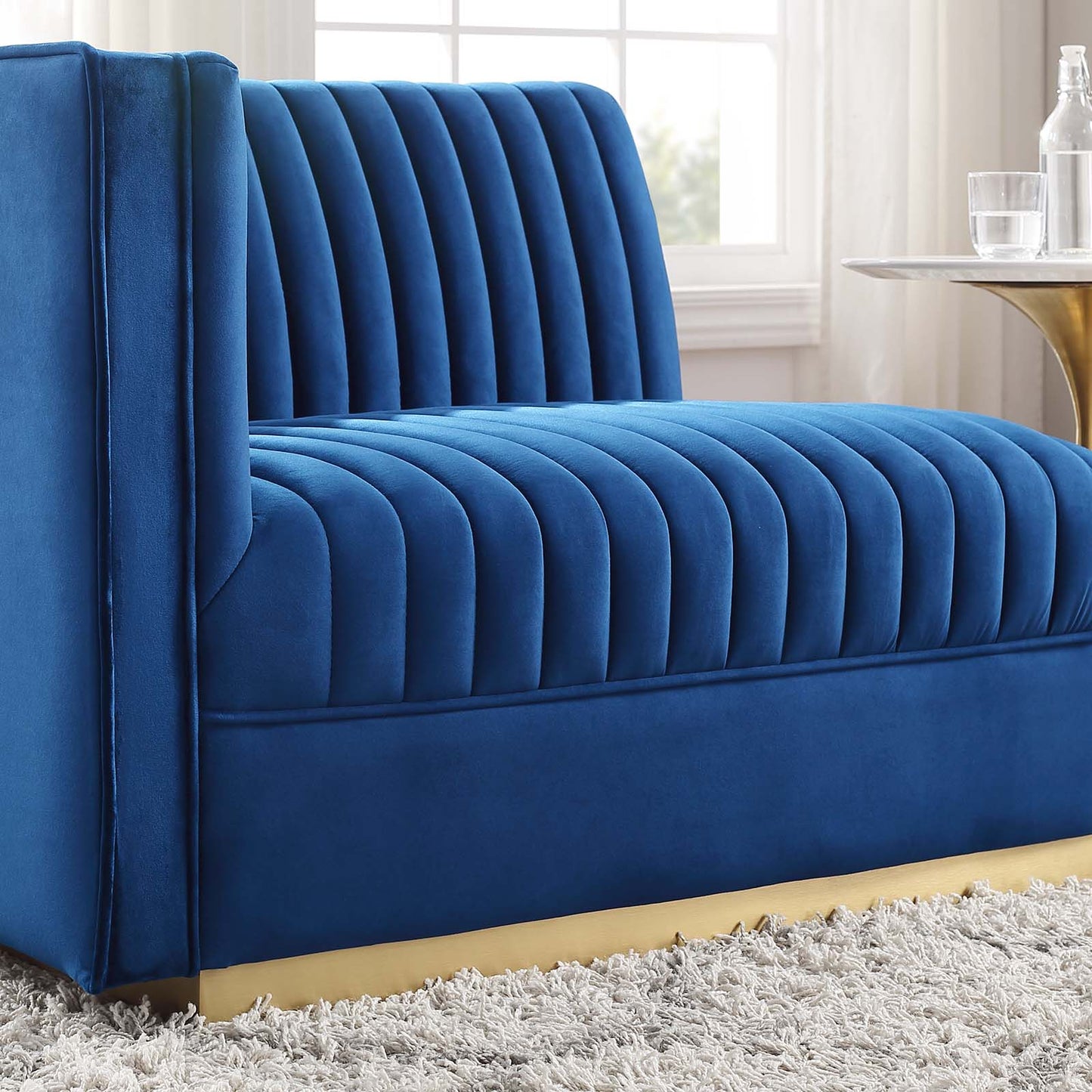 Sanguine Channel Tufted Performance Velvet Modular Sectional Sofa Left-Arm Chair By Modway - EEI-6031 | Sectional | Modishstore - 24