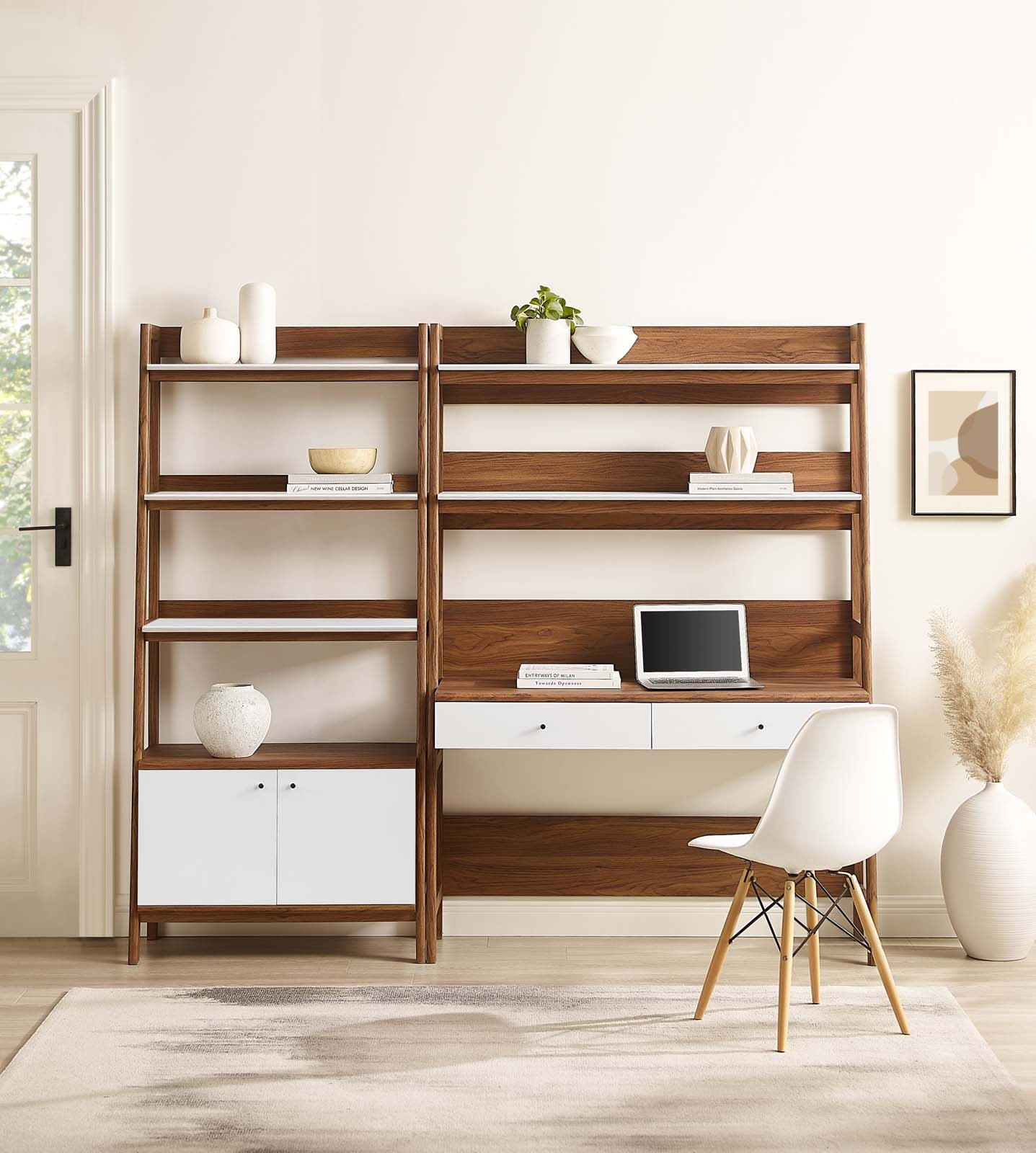 Bixby 2-Piece Wood Office Desk and Bookshelf By Modway - EEI-6112 | Bookcases | Modishstore - 15